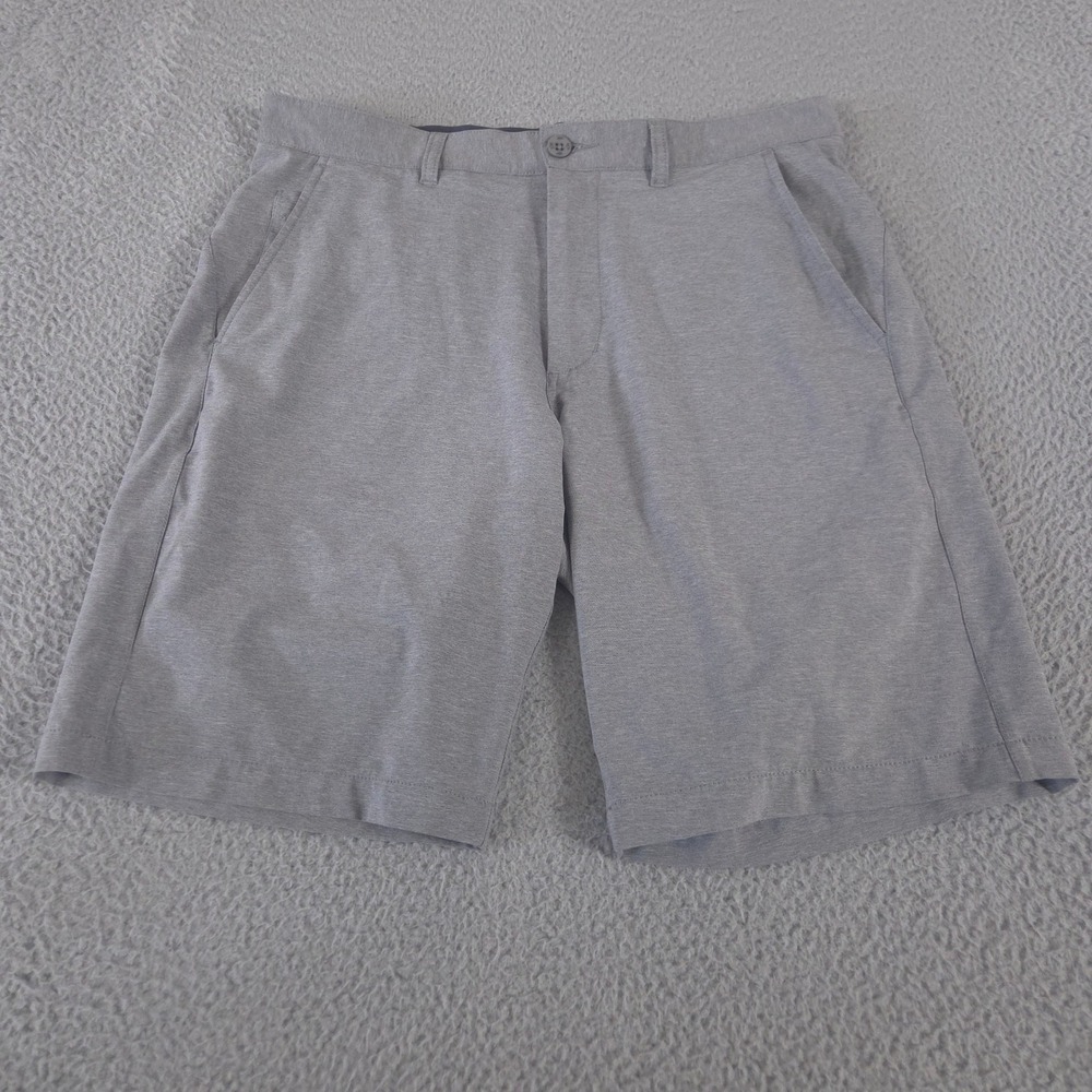 Johnston & Murphy Shorts Mens 32 Long XC4 Performance Stretch Golf Flat Front